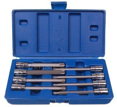 Bergen Torx Bit Steckschlüssel, Durchmesser 20,3 cm, Länge 110 mm, 8-teiliges Set, T25 zu T60 b1148