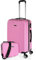 ITACA - Bagaglio A Mano Rigido Leggero Bagaglio A Mano 55X40X20 con 4 Ruote Silenziose Trolley Cabina Viaggio Aereo Ergonomico Durevole. Compatibile Ryanair, Rosa
