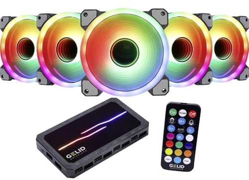 Gelid AMBER8 Pro Bundle 5x Stella Infinity 120mm ARG Fans and Controller