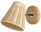 Schindora Rattan -Wandleuchte, handgespüterer Rattan -Bambus -Lampenschirm mit Holzlampenbasis Wandleuchten für Schlafzimmer, Wohnzimmer, Balkon, Durchgang (Glühbirne ist nicht enthalten)