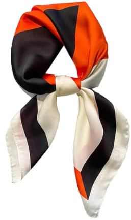 KOOYOL Soie Foulard Femme Echarpes Soie Satiné Tête Foulards Fichus et Foulards de tête Écharpe Pashminas Châle