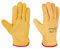 Konege Vollnarbenleder Handschuhe, gelb, Größe 8