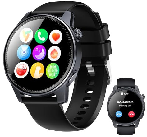 Denver Smartwatch f??r Frauen und M??nner ? Bluetooth-Anruf ? AMOLED-Display ? 113 Sportmodi ? Smartwatch Sport/Smartwatch ? Schrittz??hler/Herzfrequenz/Schlafmonitor ? Android/iOS SWC392B