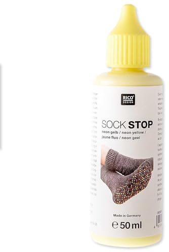 Frida's Wollhaus Rico Design Sock Stop Stop - Calcetines de lana ABS para regalo, 10 colores (amarillo neón)