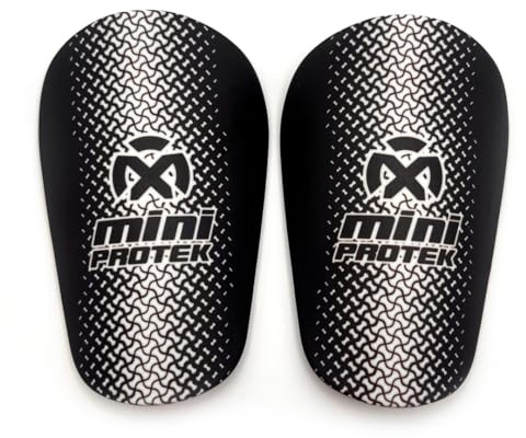 Oxum Sport - Espinilleras de Fútbol Mini para Niños y Adultos - Talla M 10x6cm Negra