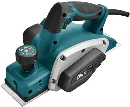 DNTI Cepillo eléctrico con cable Cepillo eléctrico 620 W Cepillo manual con 82 mm y 2 mm de ancho de cepillado, 230 V Ideal para bricolaje y carpintería 58215B