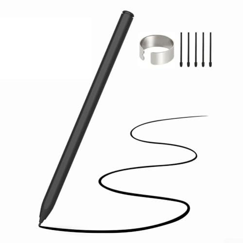 Stilo magnetico per Kindle Scribe 4096 Livelli di pressione Palm Rejection Gomma integrata 5 punte intercambiabili 18 centimetri ABS Corpo Nero Scrittura precisa Disegno Artisti