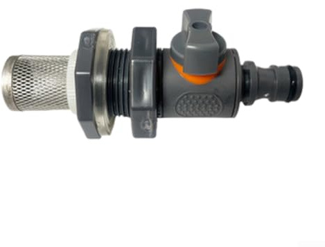 Conector de tanque de PVC de 3/4 pulgadas con sello de goma para almacenamiento de agua, conector de manguera para tubo de depósito de cisterna de jardín (1/2)