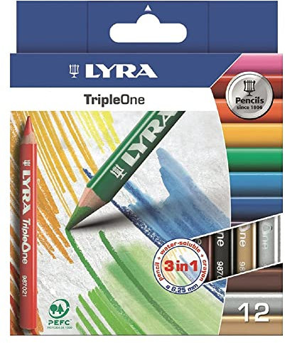 Lyra Triple One L3641121 Buntstifte,12 Stück