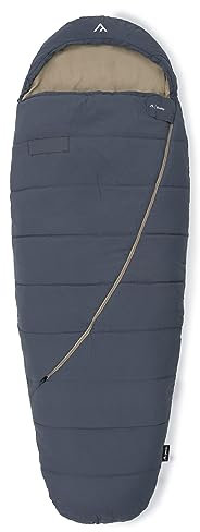 qeedo Buddy Mumienschlafsack - extra breit, groß, leicht, bequem - Sommerschlafsack mit kleinem Packmaß und Soft-Touch-Oberfläche, Outdoor Camping- & Reiseschlafsack in Eiform Unisex für Erwachsene