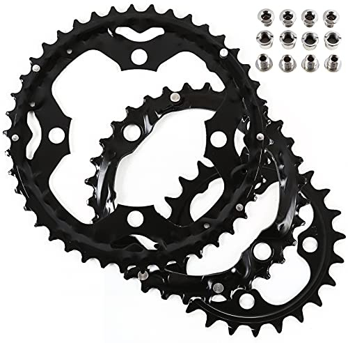 BUCKLOS 64/104 BCD Bike Chainring Set with Pin, Double/Triple MTB Chainring
