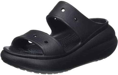Crocs Sandales Unisexes pour Adulte, Sandales Crush, Noir, 1 UK Homme, 34 Femme