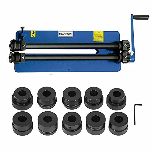 18 tums rund bockningsmaskin, manuell, 460 mm pärlrullningsverktyg, pärlrulle, rullning, verktyg, gängningsmaskin, med 6 kubsatser