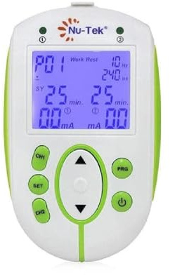 QUIRUMED Electroestimulador de suelo pélvico, 22 programas de estimulación, Pantalla LCD, Incluye sonda vaginal y electrodos, Indicador de batería, Apagado automático