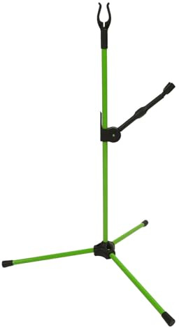 Archery Recurve Bow Stand Holder, Adjustable Fiberglass Archery Bow Stand for Recurve Bows Compound Bows Longbow for Recurve Bow Lightweight Fiberglass Bow Rack Long Bow Hanger Safely Display (Green)