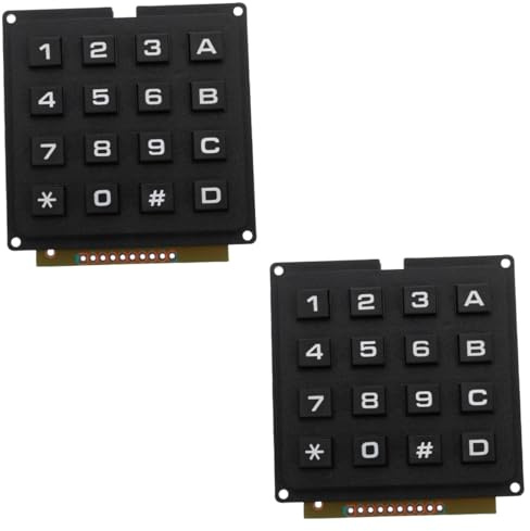 Gatuida 2stücke Industrielles Tastaturmodul Mit Tasten Benutzerfreundliches Tastatur-Button-modul Für Zuverlässige Anwendungen Verschiedenen Umgebungen Kompatibel Mit Mikrocontrollern