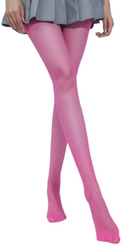 Malustar Bright Colour Sheer 10 Denier Tights (Hot Pink)