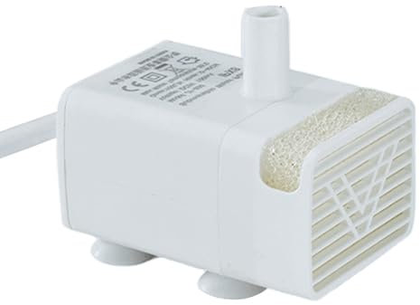 Sostituzione Della Pompa Della Fontana Per Acqua Di Gatto - Funga Per Animali Domestici Ultra Quiet Sommebili, Di Filtro A Più Livelli Che Rimuove Le Impurità | Motore A Basso Rumore Esterno P