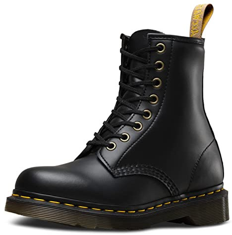 Dr. Martens Vegan 1460 Black Felix Rub Off, Unisex-Erwachsene Low Brogue Schnürschuhe, Schwarz, 37 EU
