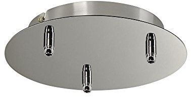 SLV Ceiling Roset FITU 3 Rosette Round incl. Strain reliefs/Chrome