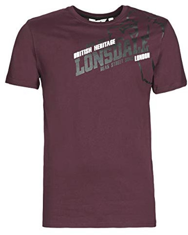 Lonsdale Herren Benlee Kapuzenshirt Epperson Hemd, Rosso, XX-Large