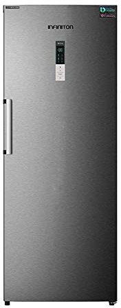 CONGELADOR VERTICAL CV-870IX INFINITON (A++ INVERTER, INOX, NO FROST, Altura 185cm, 380 Litros, Puerta reversible, Termostato regulable, Independiente)