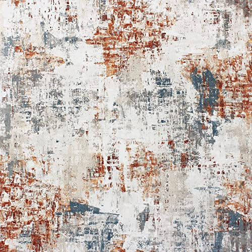 Abstract Texture Distressed Industrial Modern Minimalistic Wallpaper Copper/Navy Arthouse 297406