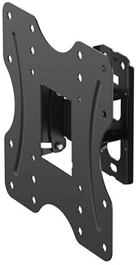 PureMounts Support TV Mural, Support Universel inclinable et pivotant pour téléviseurs Plats et incurvés de 23 à 42 Pouces, jusqu'à 30 kg, VESA 200x200 mm Maximum, Noir