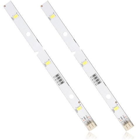 Lot de 2 bandes lumineuses LED pour réfrigérateur RONGSHENG/HISENSE E349766 MDDZ-162A 1629348 1529227 DC12 V 2 W Compatible avec réfrigérateur Kenwood KIFF5017 KIFF5020 KIFF7017 KIFF7020 KSBNDIDI