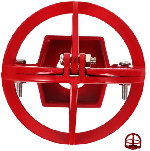 Angoily Schutzabdeckung Für Den Sprinklerkopf Schild Sprinklerkäfig Alarm Sprinklerabdeckung Für Hängenden Kopf Zinke Kopfschutz Für Feuersprinkler Detektor Bewachen Rot Aluminiumlegierung