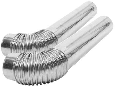 UKCOCO 1 Ensemble De Tuyau D'Échappement De Cheminée Tube D'Extension De Cheminée Tuyau De Poêle À Bois Tuyau De Cheminée De Chaudière Tuyau De Poêle À Bois De Camping Tuyau