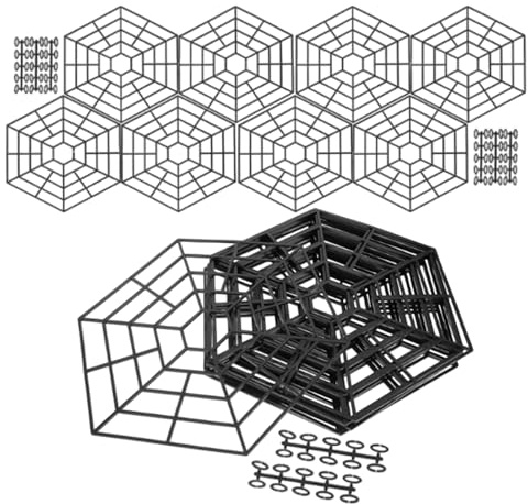 WJnflQN Filet de Bassin à Poissons – Filet Flottant en Maille | Design Hexagonal en Maille | à hérons, Protection Contre Les crevettes, Accessoires de Jardin pour hérons ratons laveurs et