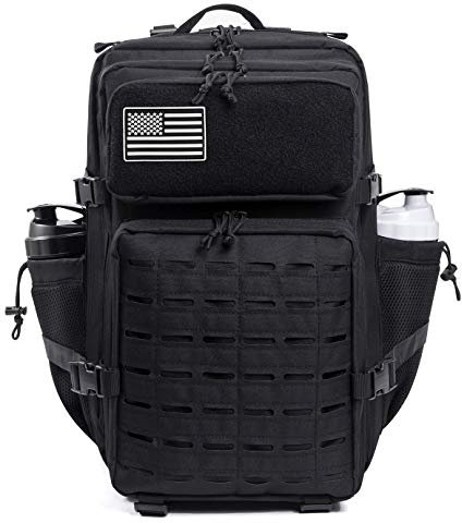 QT&QY Taktischer MilitäR Rucksack Herren Groß 25l/35l/45L Bundeswehr Rucksack 3 Tage Molle Armee RucksäCke Assault Backpack Outdoor Wasserdicht Pack Tasche