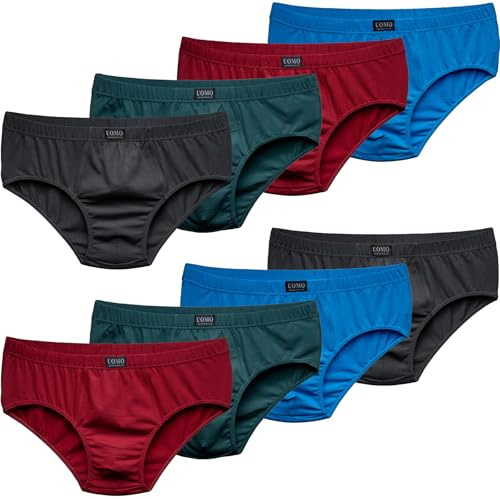 Pesail Lot de 10 slips pour homme en coton, taille M-10XL, sous-vêtements confortables, sans étiquette qui gratte