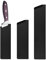 Cozlly 3 Protezioni per Lame, Antigraffio, Fodero per Lama in Materiale ABS per Coltelli con Fodera in Feltro per Coltello da Chef, Coltello da Pane, Coltello da Disossare, ecc - Nero