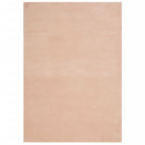 vidaXL Alfombra de Pelo Corto Suave Lavable HUARTE Rosado 140x200 cm