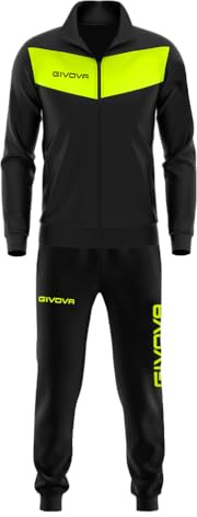 GIVOVA TUTA VISA FLUO TRIACETATO NERO/GIALLO FLUO Tg. XL