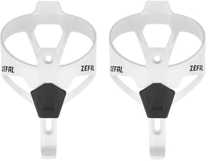 ZEFAL Pack Pulse A2 – Pack de Dos Portabidones Bicicleta Ligeros – Portabotellas MTB y Bicicleta de Carretera - Resistente y Duradero, 26 g Cada Portabidon Bicicleta - Blanco