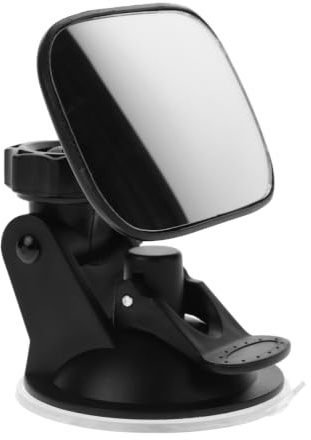 Zerodeko Rétroviseur Bébé Miroir Voiture Bébé À Ventouse Noir | Rotation 360 Degrés, Fixation À Ventouse, Installation Simple, Couleur Noir