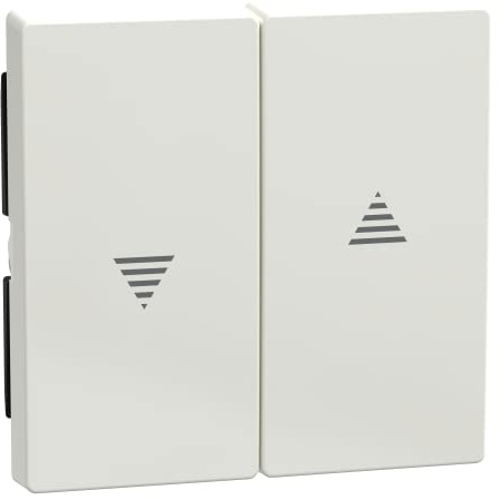 Schneider Electric Merten Wippe für Rollladenschalter und -taster, System M, polarweiss glänzend, Artikelnummer 432419, 1 Stück