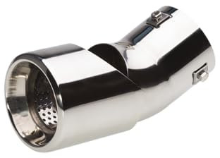 Simoni Racing TRX/82 Terminale di Scarico Universale, Uscita Dritta Singola 90 mm, Inclinazione Regolabile, in Acciaio Inox