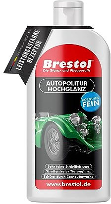 Brestol Hochglanzfinish 500 ml - Autopolitur Carnaubawachs Wax Hochglanzpolitur Auto Politur Hochglanz Finish
