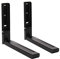 HH Home Hut 2 X Microwave Wall Mounting Holder Brackets With Extendable Arms 40kg Black