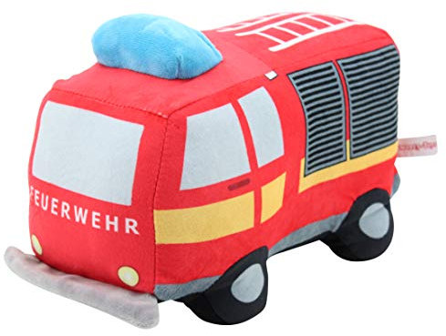 Sweety Toys 12190 Feuerwehr LKW Plüsch Plüschtier, Rot