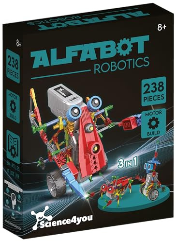 Science4you - Scorpiobot Robot Interattivo per Bambini - Robot da Costruire 8+ Anni con Questo Giochi di Ingegneria 161 Pezzi, Esperimenti Scientifici e Giochi Istruttivi Bambini +8 Anni