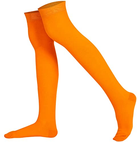 Mysocks Calze unisex sopra il ginocchio Arancia