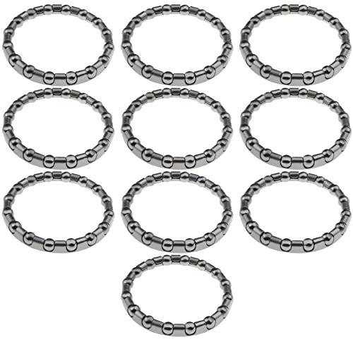 YINETTECH 10pcs Roulement à Billes de Vélo 1 1/8 Roulement de Casque de Vélo avec 16 Roulements de Direction pour VTT Vélo de Route Manivelle Pédalier Pièces de Rechange
