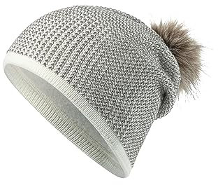 Sterntaler Baby - Mädchen Mütze Baby Bommelmütze Glitzereffekt, beige, 53