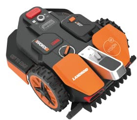 WORX WR206E Landroid Robotic Lawn Mower – 600m² Patented AIA Mowing Multi-Zone, Auto Charging, 20V PowerShare Battery, Rain Sensor, Cut-to-Edge Technology, App-Controlled, Accessories Included