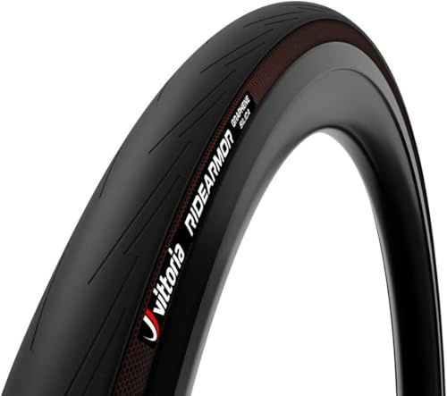 Vittoria Ride Armor TLR Tubeless Ready Road Bike - for Training & Commuting - Tire for Any Condition - Puncture Resistant Casing - 700x26c - Black
